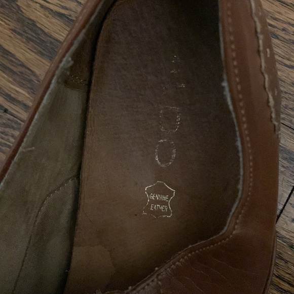 Aldo Leather Brown Oxford Shoes - Picture 5 of 6
